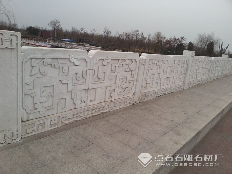 汉白玉栏杆 石质河路护栏